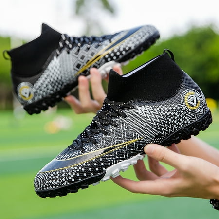 

Boys TF Soccer Cleats Comfortable Breathable Lightweight Lace-up Training Shoes For Outdoor Sports Football Shoes