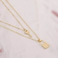 thumbnail image 7 of Aobei Pearl Dainty 18k Gold Layered Statement Choker Necklaces for Women Tiny Cute Lock Key Pendant Personalized Double Layering Chain Necklaces, 7 of 7