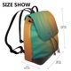 thumbnail image 2 of Easygdp Orange To Teal Gradient Mochila de Cuero para Mujeres, Bolso de Hombro, Bolsos de Mano de Moda para Trabajo y Viajes, 2 of 4