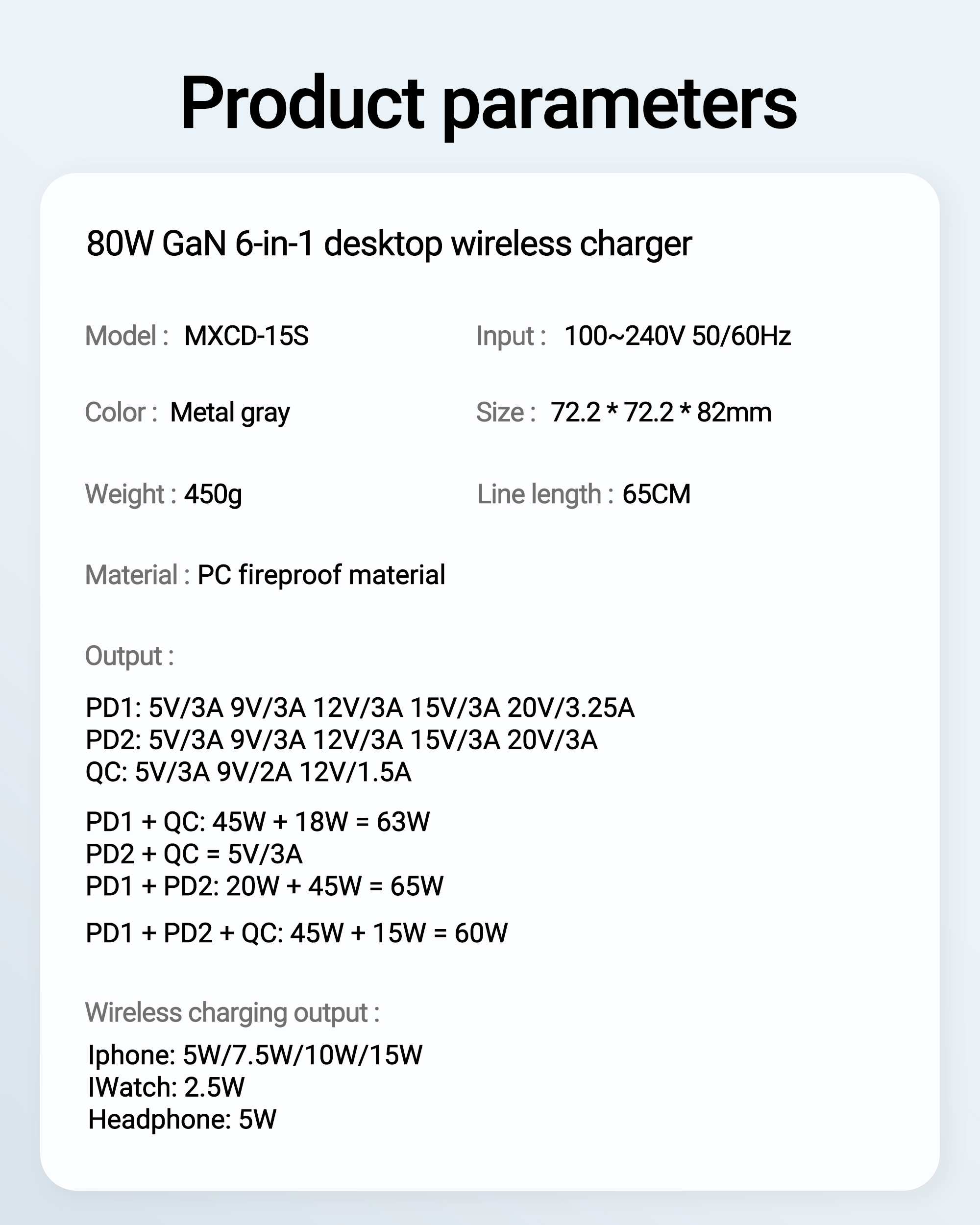 ACEFAST GaN 80W Fast Charging Station for Multiple Devices, 6-in-1 Cube Magnetic Wireless Charger with Retractable 65cm Cable for Smartphones, Laptops, iWatch and Air pods