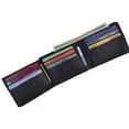 thumbnail image 5 of Genuine Leather Lambskin Wallet Side Flap and Credit Card ID Holder Wallet 92, 5 of 22