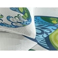 thumbnail image 3 of Ambesonne Summer Quilted Coverlet 3 Pcs, Colorful Peacock Tropic, Queen Size, Blue Green Pink, 3 of 4