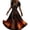 Black, variant on Ovbmpzd Halloween Dresses for Women Plus Size Plus Size Maxi Black Bone Print A-Line Dresses Flowy Short Sleeve V Neck Dresses,M