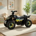 thumbnail image 5 of Resenkos 6V Kids Ride on Electric ATV, Ride Car with 4 Wheels, Ride-on Toy for Toddlers 1-3 Boys & Girls, Black, 5 of 8