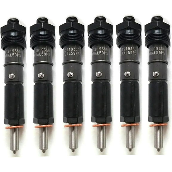 6Pcs New Fuel Injector Compatible With Dodge Cummins 5.9L 6BT Diesel Engine 1989 1990 1991 1992 1993 0432131837 3919350