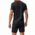 thumbnail image 6 of JIKNTTR Men's 2 Piece Outfits Sets Summer Gym Clothes Workout Shorts And Short Sleeve Shirts For Men Running Quick Dry Athletic Outfits Comfort Loungewear Sets, 6 of 8