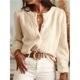thumbnail image 5 of Cárdigan de Ganchillo para Mujer, Larga, Suéter de Punto Calado Elegante Crema L, 5 of 10