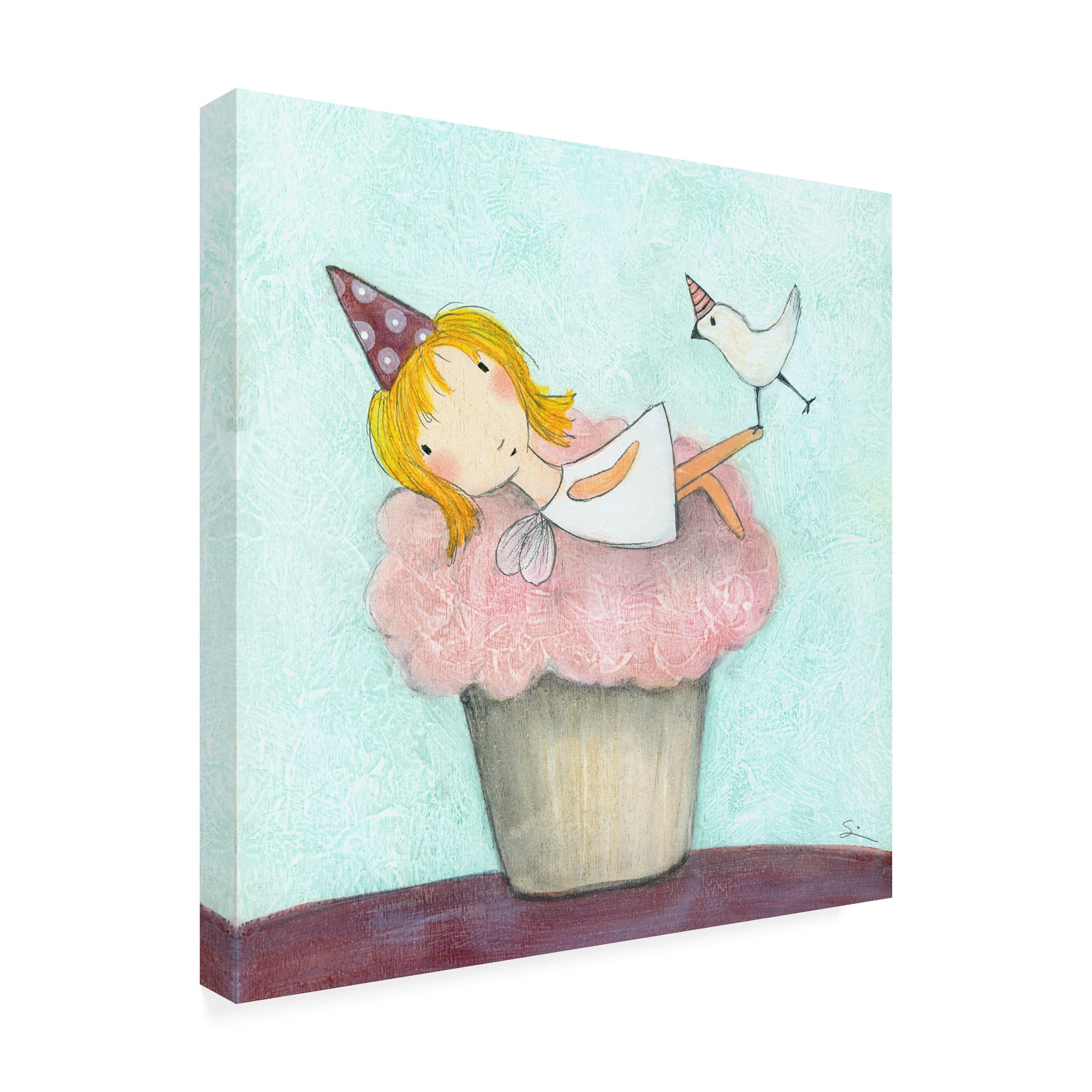 Trademark Fine Art 'Cupcake Fairy' Canvas Art by Carla Sonheim