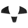 thumbnail image 4 of Decoración del volante, embellecedor interior del volante de fibra de carbono de 3 piezas Embellecedor del panel del volante Características de vanguardia, 4 of 9