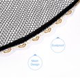 thumbnail image 3 of Unique Bargains 16 Inch Lace Decor Washable Dustproof Mesh Net Electric Fan Dust Cover, Black 2 Pack, 3 of 6