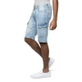 thumbnail image 3 of X RAY JEANS Men's Denim Cargo Shorts 12 Inches Inseam, Light Blue, 34, 3 of 7