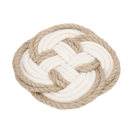 

LYUMO Coaster Pot Pad Woven Jute Nordic Bohemian Round Heat Insulation Water Absorption For Household Products Coaster Pot Pad Woven Coaster Pot Pad