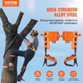 thumbnail image 2 of VEVOR Tree Climbing Spikes Climbing Spurs Alloy Steel Arborist Equipment Orange, 2 of 9