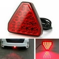thumbnail image 3 of MYG Lumière Stroboscopique Universelle pour Pare-Chocs Arrière Triangle Rouge à LED Style F1, 3 of 9