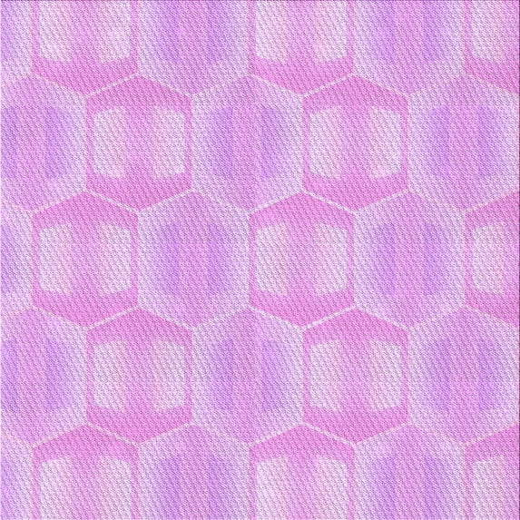Ahgly Company Indoor Square Patterned Heliotrope Purple Area Rugs, 4' Square