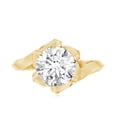 thumbnail image 5 of Rosec Jewels Lab Created Diamond Engagement Ring for Women - Nature Inspired Ring - 2 Carat, 14K Yellow Gold, US 3.00, 5 of 9