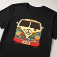 thumbnail image 3 of Retro Peace Van Graphic T-Shirt, Unisex Classic Fit Tee, 3 of 9