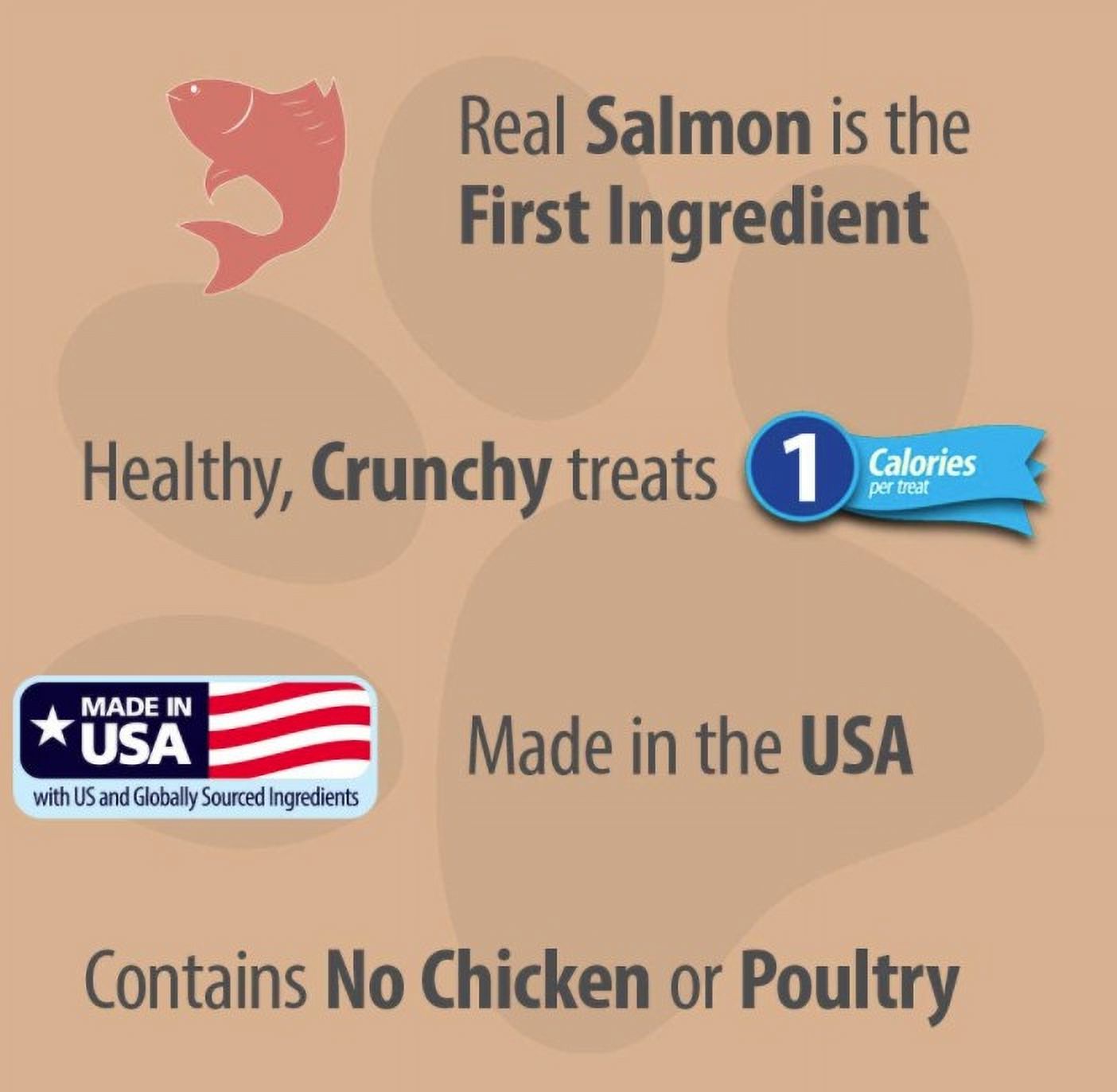 6 Pack Emerald Pet Wholly Fish! Cat Treats Salmon Recipe [Cat Crunchy Treats, Bulk Cat Supplies, Emerald Pet] 18 oz (6 x 3 oz)