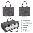 thumbnail image 2 of Large Capacity Tote Bag,Halloween Spider Web with Purple Icons Handbag Fashion Luxury Tote Bag,15.7"x13"x 5.1" Inches,Laptop Compatible, 2 of 6