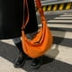 thumbnail image 3 of Minnieouse Bolsos de mensajero para mujer, tela Oxford negra y naranja, bolso de moda para mujer, cinturón ajustable con cremallera, Hobos de gran Bolsas de mensajero y de hombro Naranja Minnieouse AP011987-02, 3 of 6