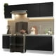 thumbnail image 1 of Cocina Integral Completa Madesa Glamy 240cm Blanco/Negro, 1 of 5