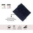thumbnail image 2 of Home Weavers Modesto Bath Rug 100% Cotton Non-Slip Bathroom Rug Set Machine Washable Bathroom Rug-17"x24", Bath Rug- 21"x34", Navy Color 2 Piece Bath Rug set, 2 of 7