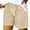 Khaki, variant on Seductiva Spring Womens Workout Shorts Women's Linen Wide Leg Pants Casual Loose High Waist Beach Haren Pants Pockets