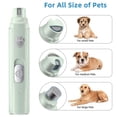 thumbnail image 3 of Molinillo de Unas Eléctrico Silencioso para Mascotas, Recargable, Herramiente de Aseo Segura para Gatos, Perros Con Batería de 350 Mah, material ABS, Cortaúmas para Perros,, 3 of 7