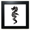 thumbnail image 1 of Dragon Animal Art Grain Outline Black Square Frame Picture Wall Tabletop, 1 of 3