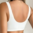 thumbnail image 7 of MVRLSH Jelly Bras For Women Womens Front Button Bra Comfort Back Slim Wireless Soft Breathable Casual White S-Xl, 7 of 7