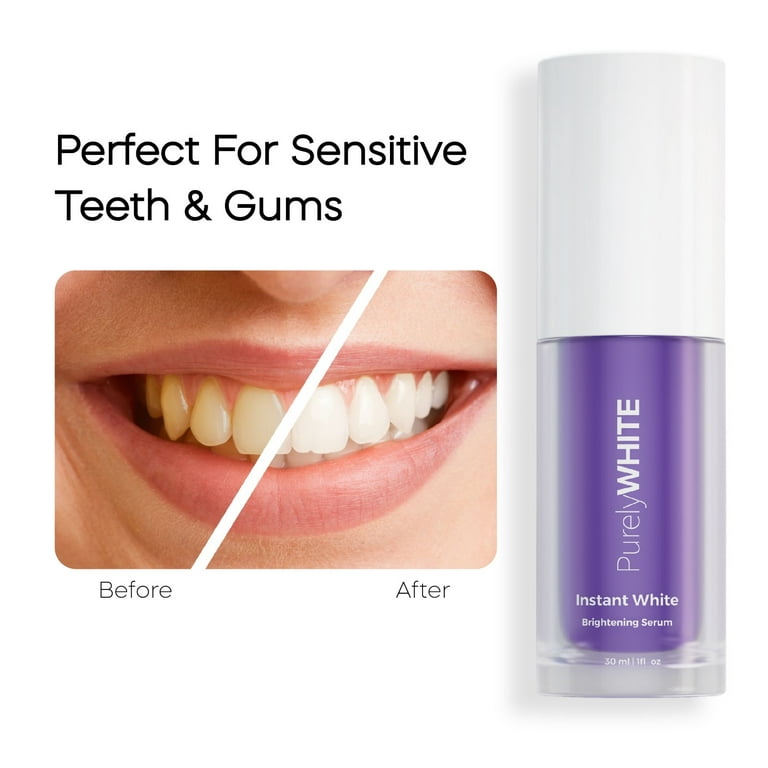 PurelyWHITE DELUXE Advanced Brightening Serum, Purple Toothpaste