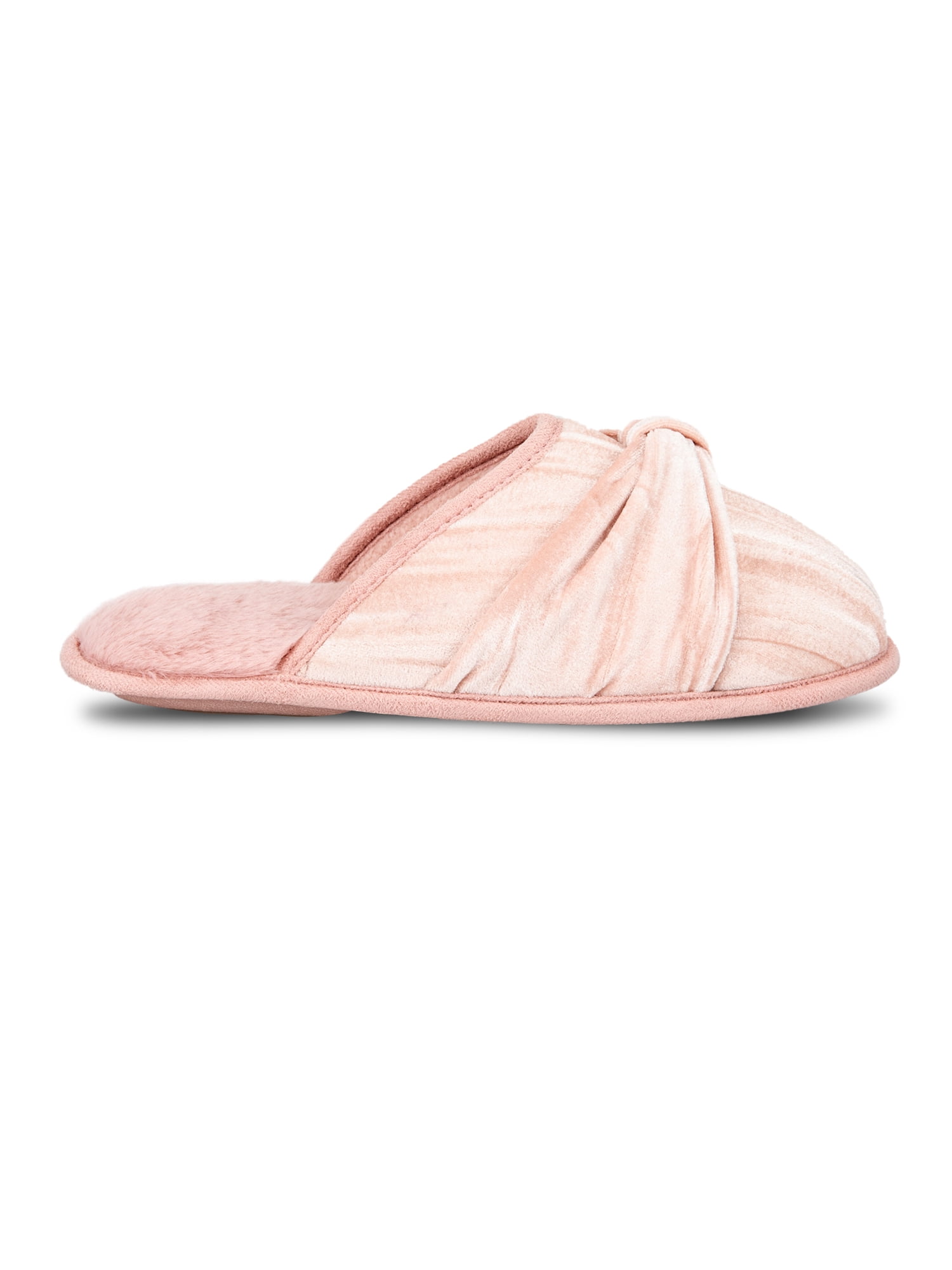 Jessica Simpson Velour Twisted Knot Slide-On Scuff Slipper