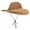 Khaki, variant on Lispipm Women's Straw Sun Hat with Wide Brim Summer Beach Travel Caps Adjustable Chin Strap Ladies Foldable Casual Cap Brown