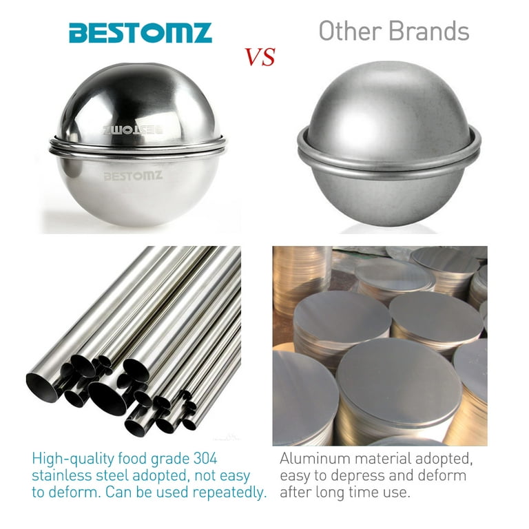 Stainless Steel Bath Bomb Molds