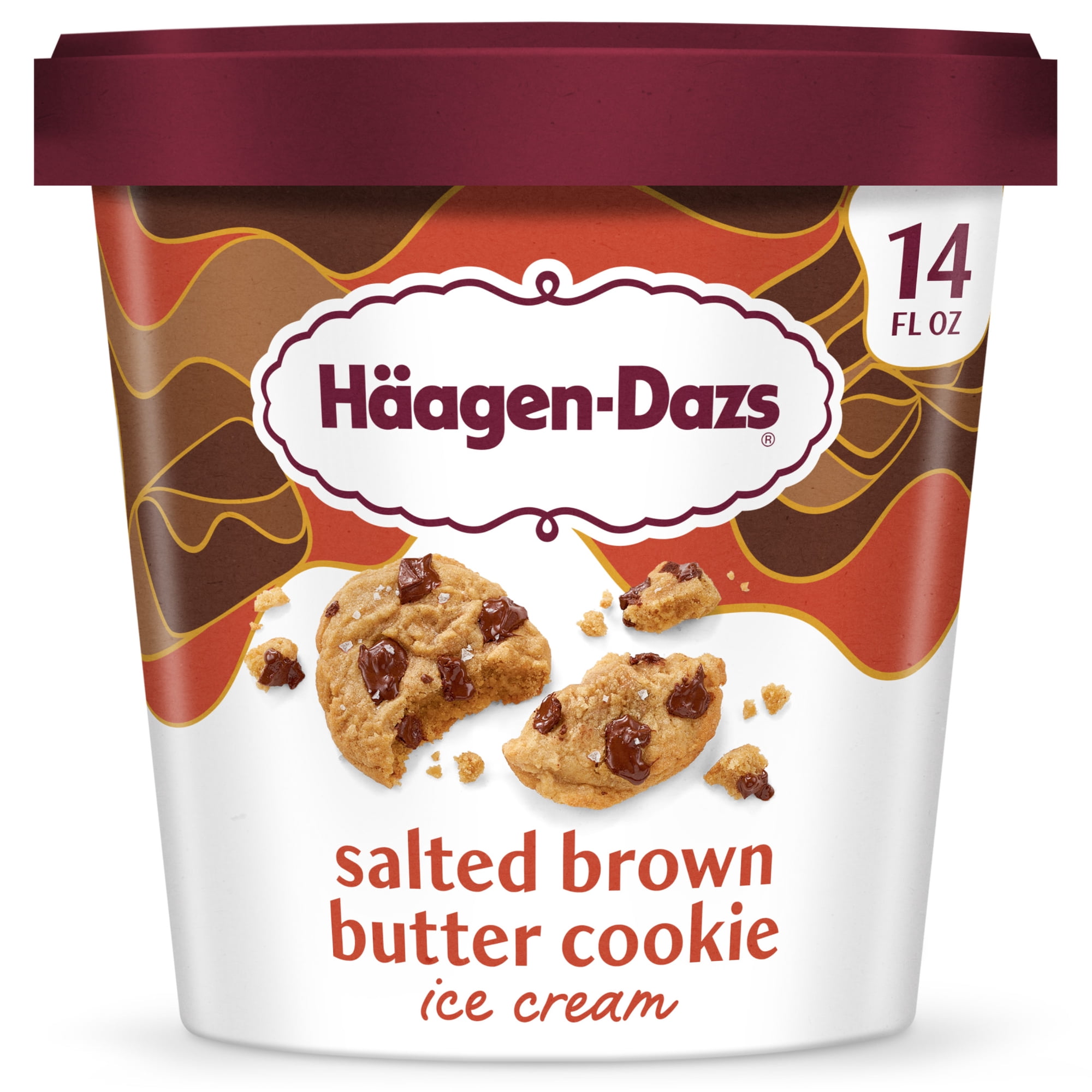 Haagen Dazs Salted Brown Butter Cookie Ice Cream, 14 fl oz