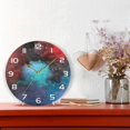 thumbnail image 6 of GZHJMY Space Galaxy Wall Clock, 10" Silent Non Ticking Round Clock, Oil Painting Easy to Read Clock for Living Room Bedroom Bathroom Home Decor Holiday Gifts, 6 of 7