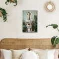 thumbnail image 4 of Funny Giraffe Sitting on Toilet Reading Newspaper Wall Art Farmhouse Animal Posters Cute Humor Cheerful Animal Print and Botanical Bathroom Art Decor 16x24inch Unframed, 4 of 16