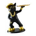 thumbnail image 1 of Estatua de bulldog francés, figura de perro, organizador de mesa de resina para decoración del hogar pantalones negros, 1 of 9