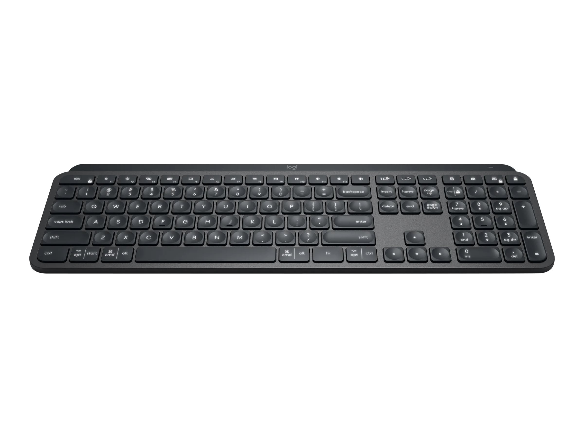 Logitech MX Keys - Keyboard - backlit - 2.4 GHz - QWERTY - US - graphite - Walmart.com