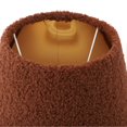 thumbnail image 3 of Abat-jour de lampe de table en tissu pelucheux, abat-jour conique simple et exquis pour ampoules E27 E14 pour lampadaires café, 3 of 4