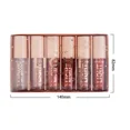 thumbnail image 5 of HANDAIYAN 6 Color Liquid Lipstick Set Shine Gloss Moisturizing Non Stick Long-Wearing Waterproof Lipstick Gift Set 3.5ml*6, 5 of 5
