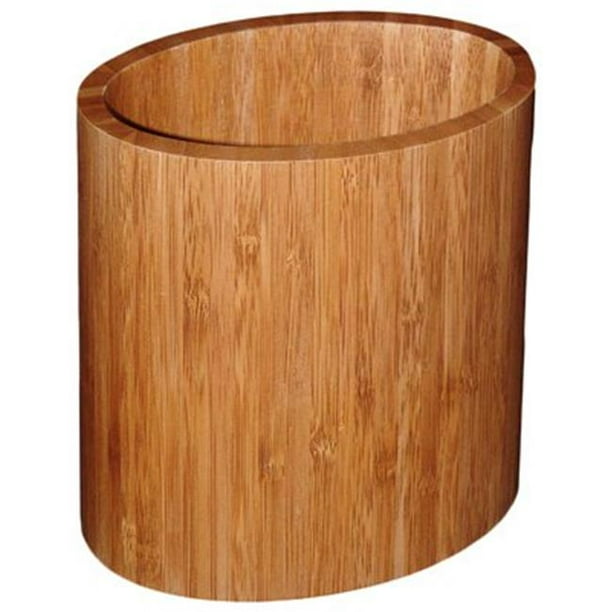 Totally Bamboo 202063 Oval Bamboo Utensil Holder