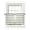 Beige, variant on Red Stripes Sheer Kitchen Tier Curtains 24 Inch length, Rod Pocket Half Curtains Short Drapes, Simple Red White Texture Light Filtering Chiffon Small Window Treatments 2 Panels 27.5"W x 24"L