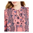 thumbnail image 3 of Lucky Brand Womens Boho Paisley Peasant Top Pink XS, 3 of 4