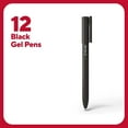 thumbnail image 2 of Staples TRU RED Quick Dry Gel Pens Med Point 0.7mm Blk Dozen TR54480, 2 of 9