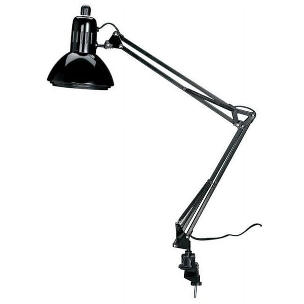 Alvin CFL2540-B Lampe Balançoire Bras Noir et Ampoule Fluorescente Compacte