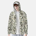 thumbnail image 2 of Fotbe Skull with Cash Chaqueta con Protección Solar UPF 50+ para Hombre y Mujer, Camisa con Capucha y Bolsillos-Small, 2 of 7