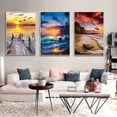 thumbnail image 4 of Pósteres y impresiones de paisajes con vistas al mar, puesta de sol, playa, paisaje marino, pintura en lienzo, paisaje natural, arte de pared nórdico, imagen para decoración del hogar, 4 of 5