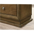 thumbnail image 5 of JERFIT Walnut Twin Bed with 2 Nightstands, 3-Piece Transitional Bedroom Set with Metal Knobs, Engineered Wood Frame, 5 of 10