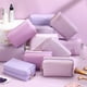thumbnail image 4 of Bolsas de maquillaje Kigeli de piel sintética para cosméticos, impermeables, 15 unidades, 4 of 7